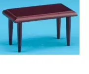 Dollhouse Miniatures 1:12 Scale Coffee Table, Mahogany #CLA10301