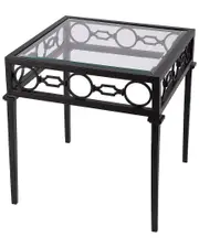 Butler Specialty Company Southport Iron Upholstered Outdoor End Table