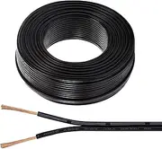 16AWG 2-core Parallel Electrical Wire UL2468 Flame Retardant Antifreeze and Waterproof Copper Core Conductor 10-200FT Home Appliances/Security/Outdoor Lighting(80FT(25M))