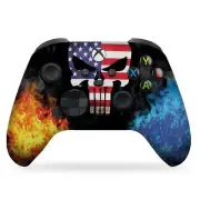 Americcan Warrior Skull Xbox Wireless Controller Hydro Dip Mod Xbox One/Series