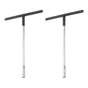2pcs T-Handle Metric Socket Wrench 17mm CR-V Steel 6-Point Hex T-Shape Spanner