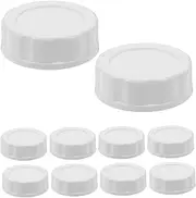 Ciieeo Wide Mouth Jar Lids Silicone Seals 10 Pack Leakproof Caps for Jar Storage Jars Milk Bottle Accessories