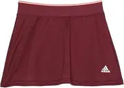 [adidas] Girl's Club Skirt (Little Kids/Big Kids) Shadow Red/Acid Red SM (7-8 Big Kids)
