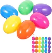 Gatuida 50pcs Fillable Plastic Easter Eggs Empty Egg Decorations for Easter Party Supplies Present Boxes and Egg Hunt Ornaments for Activities and Classroom Prizes