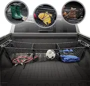 Envelope Style Trunk Cargo Net with 3 Pockets for Ram 1500 2019-2025 - Car Accessories - Premium Trunk Organizers and Storage - Cargo Net for SUV Truck - Best Carrier Organizer for Ram 1500
