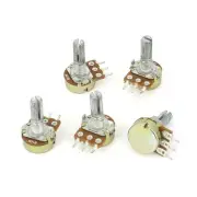 5Pack 10K OHM Linear Taper Rotary Potentiometer 10KB B10K Pot
