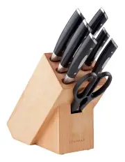 [Scanpan] Classic Knife Block Set 8 Piece in Light Brown
