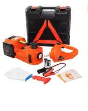 EVOR 5 Ton 12V Car Jack Electric Hydraulic Jack Kit Wrench Tire Inflator LED Lig
