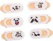 SWOOMEY 6pcs Webcam Cover Panda Pattern Slide Abs Privacy Lens Protector Laptop Camera Cover Slide Webcam Privacy