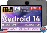 JIKOCXN Tablet 11 inch Android 14 Tablets, 12GB+128GB,1TB Expand, Widevine L1