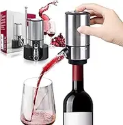 Wine Aerator Pourer-HOMIEST Electric Dispenser, One Touch Smart Decanter Storage Base & Retractable Tube (Battery Operated)