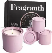 (Empty) Candle Tins 8 Oz with Lids - 12-Pack of Bulk Candle Jars for Making C...