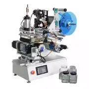 Desktop Square Jar Bottle Sticker Label Rolling Labeling Machine
