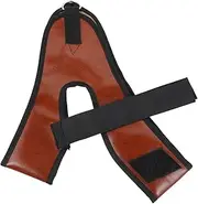FOMIYES 1pc Cervical Belt Tow Strap Cervical Device Vertebra Device Stretch Fixation Strap Cervical Band Strap Coffee Leather