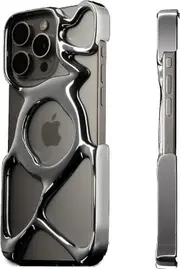 Emptiness Phone Case for iPhone 15/15 Pro/15 Pro Max Case, Compatible MagSafe, 22g Lightweight, Heat Dissipation, Ample Protection Silver
