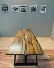 Handmade Resin Clear Epoxy Dining Table Top for Home, Coffee Table, Center Table