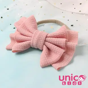 【UNICO】兒童 歐美立體感雙層大蝴蝶結髮帶/髮飾(髮飾/配件/聖誕)