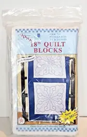 JDNA Cross Stitch 18” Quilt Blocks For Hand Embroidery XX Daisies Pattern #132