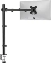WALI Monitor Arm Mount for Desk, Single Extra Tall 31.5 inch Tall, Black