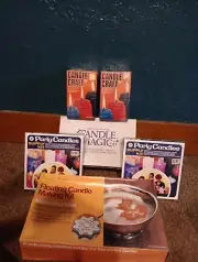 Vintage CANDLE LOT Candle MAGIC PASTIME Craft Kit CATALOG SHOPPE RARE HTF