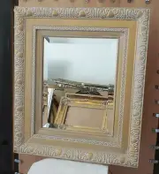 Ornate Solid Wood "19x22" Rectangle Beveled Custom Framed Wall Mirror