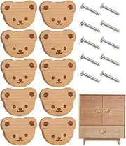 Cute Drawer Pulls | Bear Dresser Handle Cartoon Unique Drawer Knobs | Decorative Animal Cabinet Knobs Dresser Drawer Knobs for Dressing Tables Closet