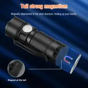 Outdoor Light Small Flashlight USB Rechargeable LED Torch Magnetic Working Light