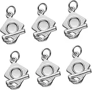 MERRYHAPY Elegant DIY Graduation Hat Pendants Set of Charm Pendants for Necklace Bracelet Keychain Jewelry Making