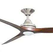 ThreeSixty Spitfire 2 60" ABS 3 Blades Brushed Nickel Ceiling Fan with LED Light