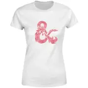 Dungeons & Dragons Ampersand Pink Women's T-Shirt - White