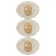 90pc Lemon & Lime Eco-Friendly/Biodegradable Disposable 26cm Oval Plate Natural