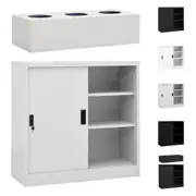 Office Cabinet with Sliding Door Steel Storage Furniture Multi Colours vidaXL