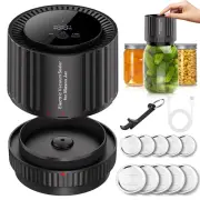 Electric Mason Jar Vacuum Sealer Kit, Cordless Handheld Vacuum Sealer for Wide M