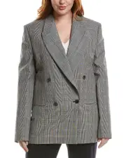 Michael Kors Glen Plaid Wool-Blend Blazer