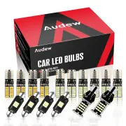 Audew 16PCS T10 C5W T15/912/921 LED Canbus Car Dome Interior Map Light License Plate Lamp
