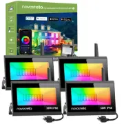NOVOSTELLA LED Flood Lights Outdoor, 30W RGB Smart LED Flood Lights, Second-G...