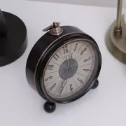 Antique Desk Clock Iron Table Flip Wall Clocks for Living Room