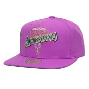 Men's Mitchell & Ness Purple Arizona Diamondbacks Double Up Snapback Hat