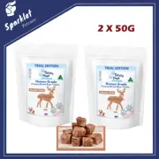 FREEZY PAWS Human Grade Freeze-Dried Venison Steak Dog/Cat Treats AU MADE 100G