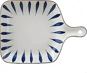 Baking Dish Ceramic Baking Dish，Square Ceramic Bakeware, Single Handle Hand-Painted Baking Tray are Used for Daily Tableware of Various Dishes Lasagna Pans
