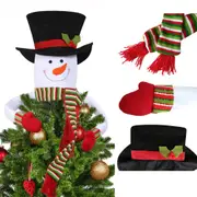 Christmas Tree Topper Snowman Hugger Xmas Holiday Wonderland Party Decoration