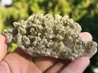 Daye Hubei Quartz Crystal Cluster with Green Calcite from China