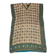 Venice Blue Printed One Size Maxi Kimono Caftan Kaftan Summer Beach Dress
