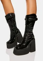 [Namilia] Plateau High-Top Boots