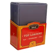 50 x CBG Top Loaders Cardboard Gold Standard 3x4 Toploader Holders Case 50ct