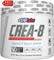 Ehplabs CREA-8 Creatine Monohydrate Powder - Creatine Powder for Building Lean M