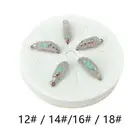5Pcs Fly Fishing Lures Portable Lightweight Lifelike with Storage Box for Perch