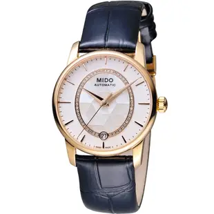 MIDO 美度官方授權 BARONCELLI II永恆系列綺彩機械錶-M0072073611600/33mm