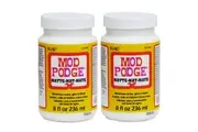 2x Mod Podge All-In-One Waterbase 236ml Matte Glue Sealer Finish Craft Top Coat