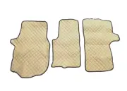 Set of Beige Eco-Leather Floor Mats Covers for Volkswagen Crafter 2 2016+